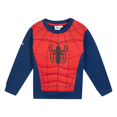 Spider-man Boys' red 'Spider-Man' print sweater